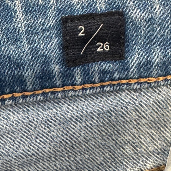 Lucky Brand Bridgette High Rise Bootcut Jeans Size 2 / 26 Light Wash Slit Hem - Picture 6 of 9